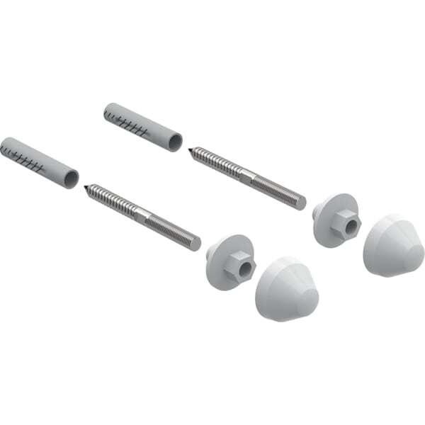 Geberit Urinal-Befestigungssatz mit Kunststoff Abdeckkappen weiss, 521015000