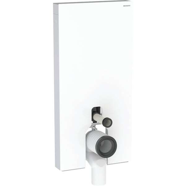 Geberit Monolith Sanitärmodul Für Stand-Wc, 101Cm, Wasseranschluss Seitlich, Mit P-Anschlussstutzen, 131.003.Si.5