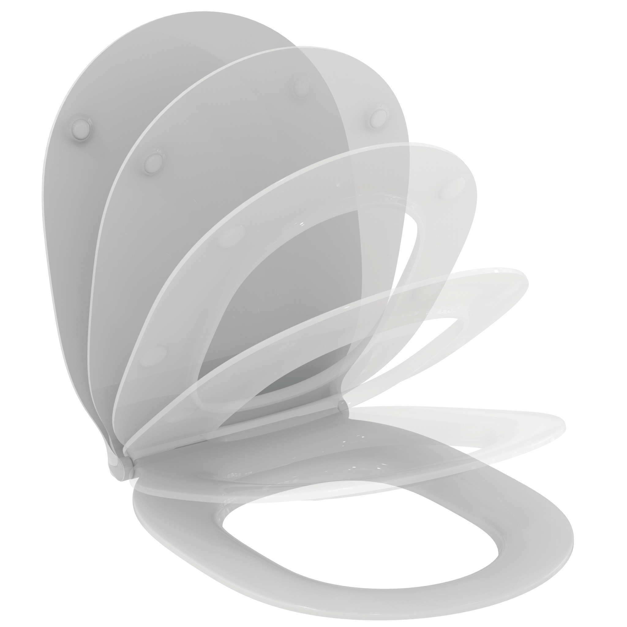Ideal Standard Connect Air Wc-Sitz, Softclose, Sandwich, Weiß, E036601