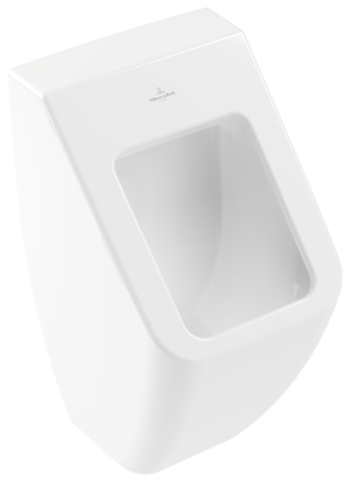 Villeroy & Boch Venticello Absaug-Urinal, Directflush Spülrandlos, Wandhängend, Ohne Deckel, 285X545x315mm, 5504R001