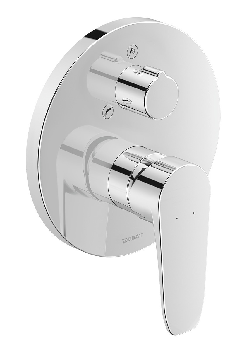 Duravit B.1 Einhebel- Wannenmischer Unterputz, 2 Verbraucher, Mit Umstellventil Und Sicherungskombination, B15210018010