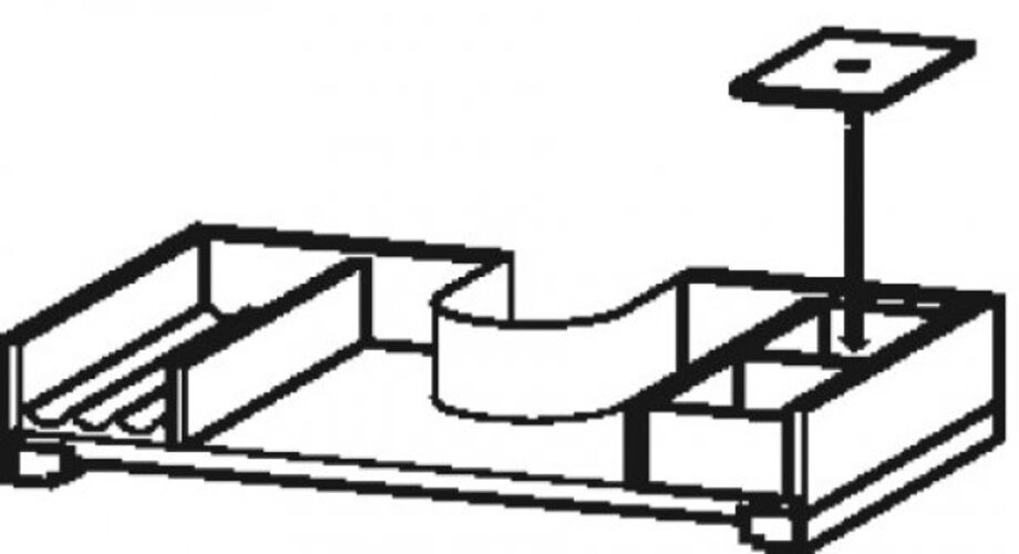Duravit XSquare Einrichtungssystem für Schrankbreiten 70,0 cm, inklusive Siphonausschnitt, Position links, unter Keramik, UV9726L7777