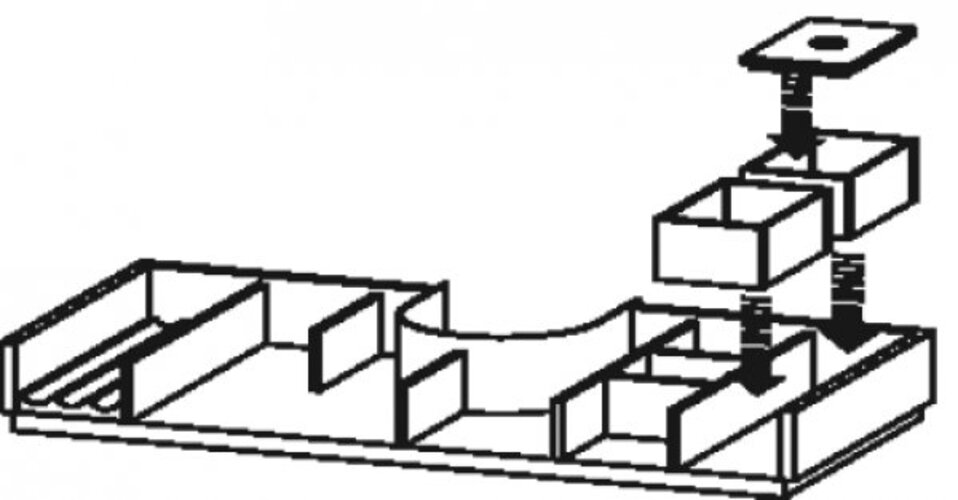 Duravit XSquare Einrichtungssystem für Schrankbreiten 80,0 cm, inklusive Siphonausschnitt, Position rechts, unter Keramik, UV9727R7878
