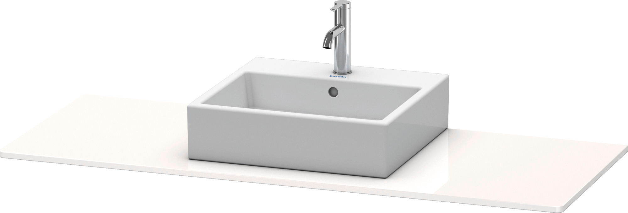 Duravit Xsquare Konsole, 1 Ausschnitt Links, 1400X16x550mm, Xs060gl4949