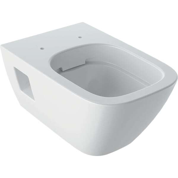 Geberit Renova Nr. 1 Plan Wand-Wc Tiefspüler, Spülrandlos, Wandhängend, Teilgeschlossene Form, 500.378.01.1