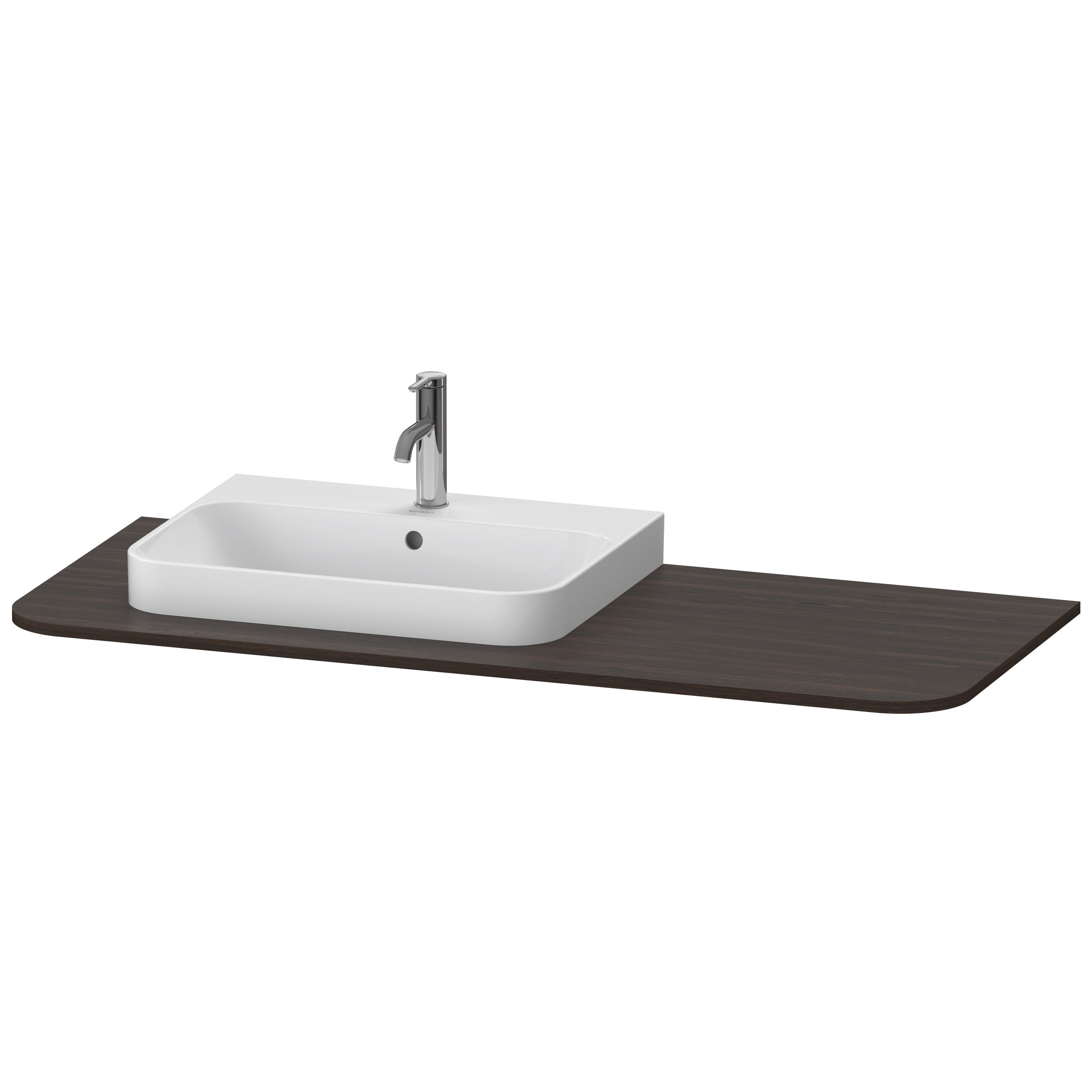 Duravit Happy D.2 Plus Konsole, 1300X550 Mm, 1 Auschnitt Links, Für Den Waschtischunterbau Hp4942, Hp4962, Hp4972, Hp031kl6969