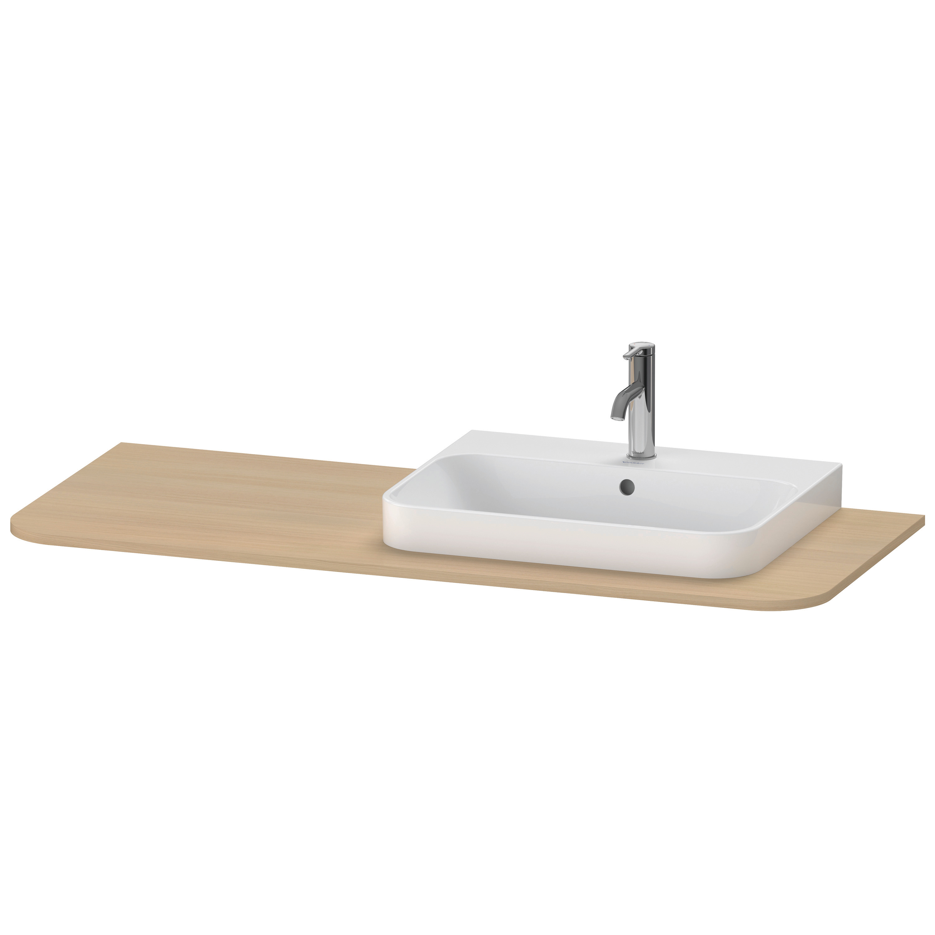 Duravit Happy D.2 Plus Konsole 1300X550 Mm, 1 Auschnitt Rechts, Für Den Waschtischunterbau Hp4942, Hp4962, Hp4972, Hp031kr7171