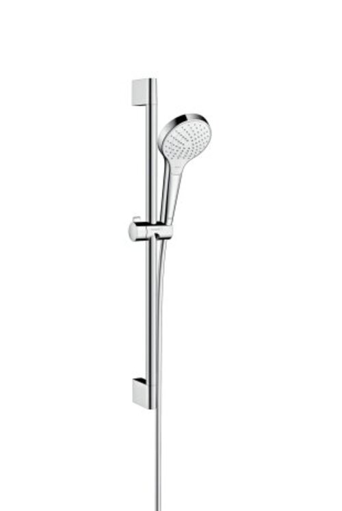 Hansgrohe Croma Select S Brauseset Vario Mit Brausestange 65 Cm, 26562400, Weiß/ Chrom