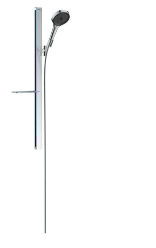 Hansgrohe Rainfinity Brauseset 130 3Jet Mit Brausestange 90 Cm Und Ablagefläche, Chrom