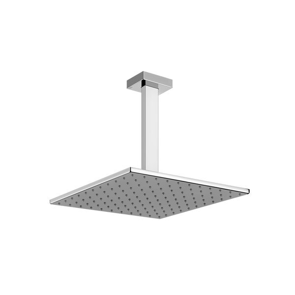 Gessi Rettangolo Antikalk-Kopfbrause 300X300 Mm, Mit Gelenk Und Deckenarm, Länge 270 Mm, 1/2 Anschluss, 15186735