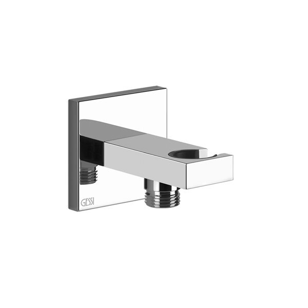 Gessi Rettangolo Wandanschlussbogen 1/2 Und Halterung Für Die Handbrause, Eigensicher, 20161735