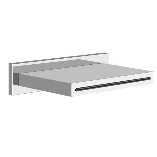 Gessi Rettangolo Schwalleinlauf 1/2 Geschlossen, Zur Wandmontage, Mit Separater Bedienung, 20293710