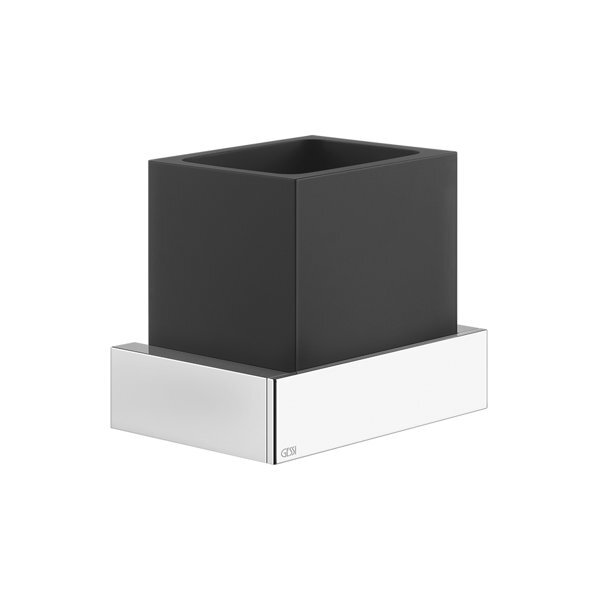 Gessi Schwarz Rettangolo Accessoires Wand-Glashalter, Becher 20808727