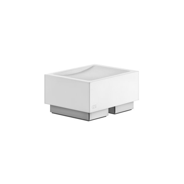 Gessi Weiss Rettangolo Accessoires Seifenhalter Standversion, Schale Weiß, 20825726