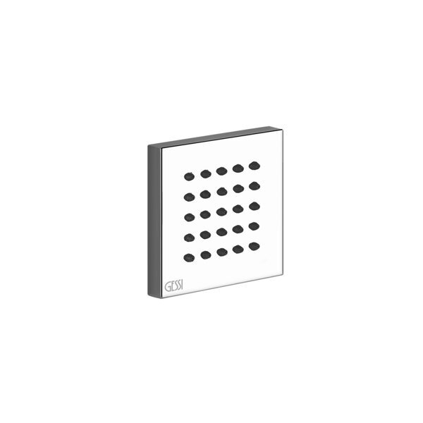 Gessi Rettangolo Feste Seitenbrause 1/2, Breite 65 Mm, Mit Zusätzlicher Befestigung, 32973087