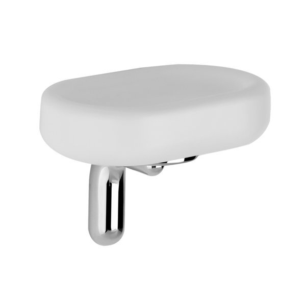 Gessi Weiss Goccia Seifenhalter Zur Wandmontage, Schale Aus Gres, Weiß, 38001713