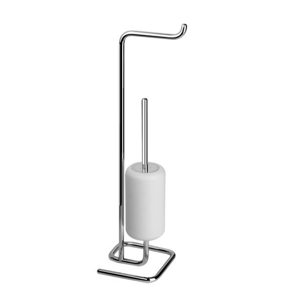 Gessi Weiss Goccia Standkombination Papierrollenhalter Und Toilettenbürstengarnitur Aus Gres Weiß, 38067123