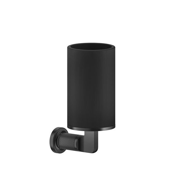 Gessi Schwarz Inciso Becherhalter Zur Wandmontage, Mit Festem Becher Matt, 58508735