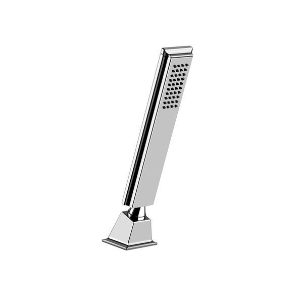 Gessi Eleganza Brauseschlauchdurchführung, herausziehbarer Antikalk-Handbrause und Metall-Brauseschlauch ohne Rückholfeder, 46735, 46125713