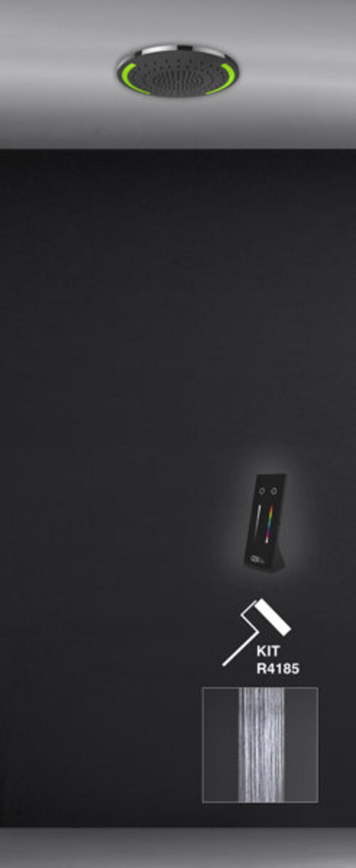 Gessi Colour, Multifunktions Dusch-Einbau-System, rund, Durchmesser 355mm, Strahlart Regen, inkl. Lichteffekt, 57823238