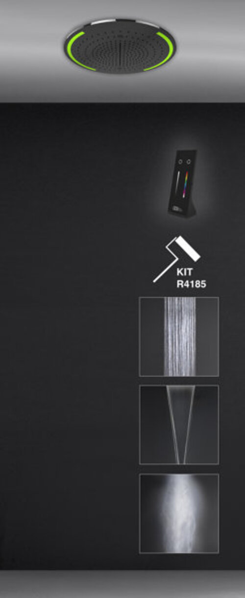 Gessi Colour, Multifunktions Dusch-Einbau-System, rund, Durchmesser 502mm, Strahlart Regen, Schwall, Nebel, inkl. Lichteffekt, 57929238