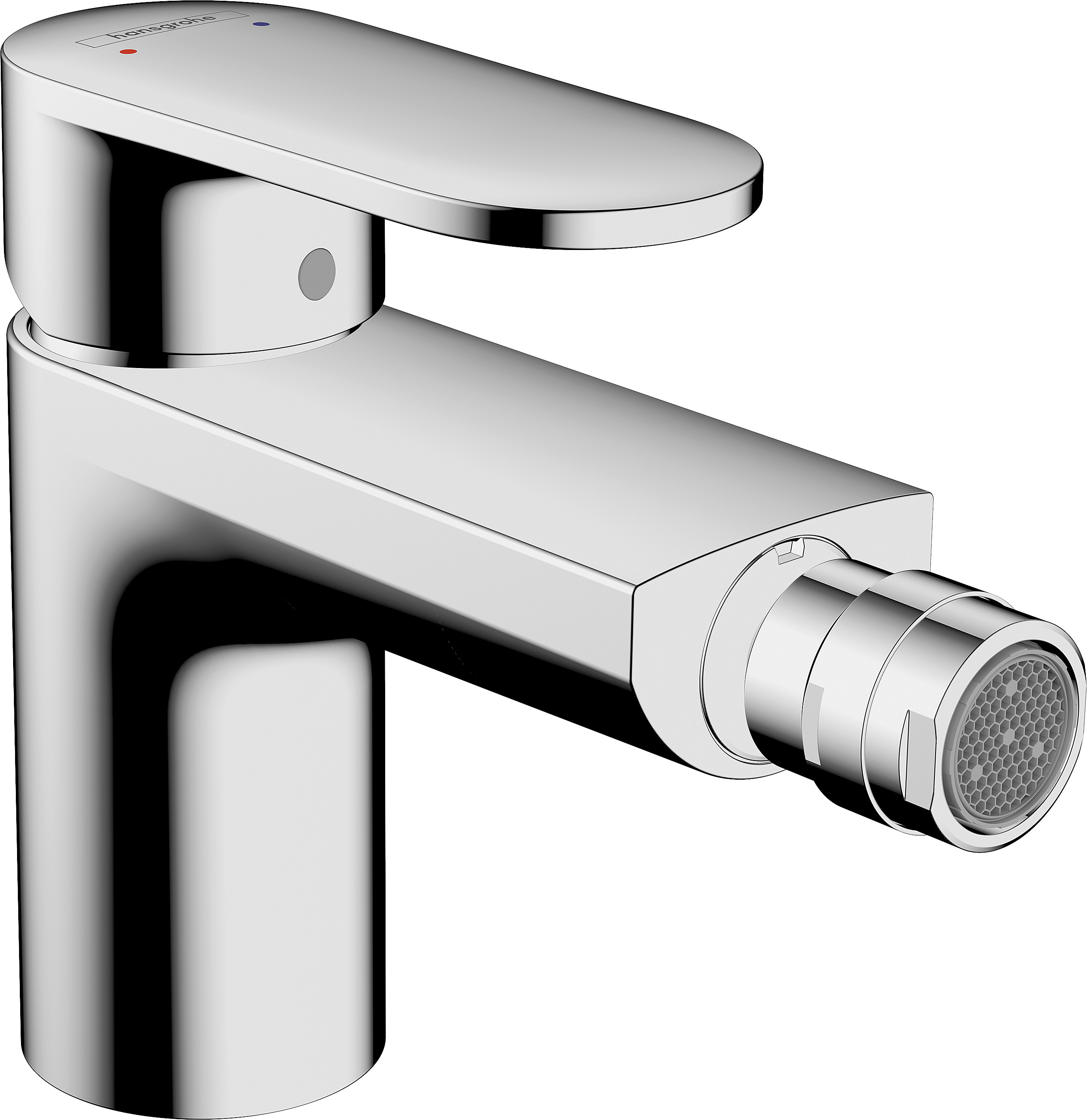 Hansgrohe Silber Bidetarmatur, Hg Einhebel-Bidetmischer Vernis Blend M Zugstangen-Ablaufgarnitur 1 1/4Zoll Ch - Image 2