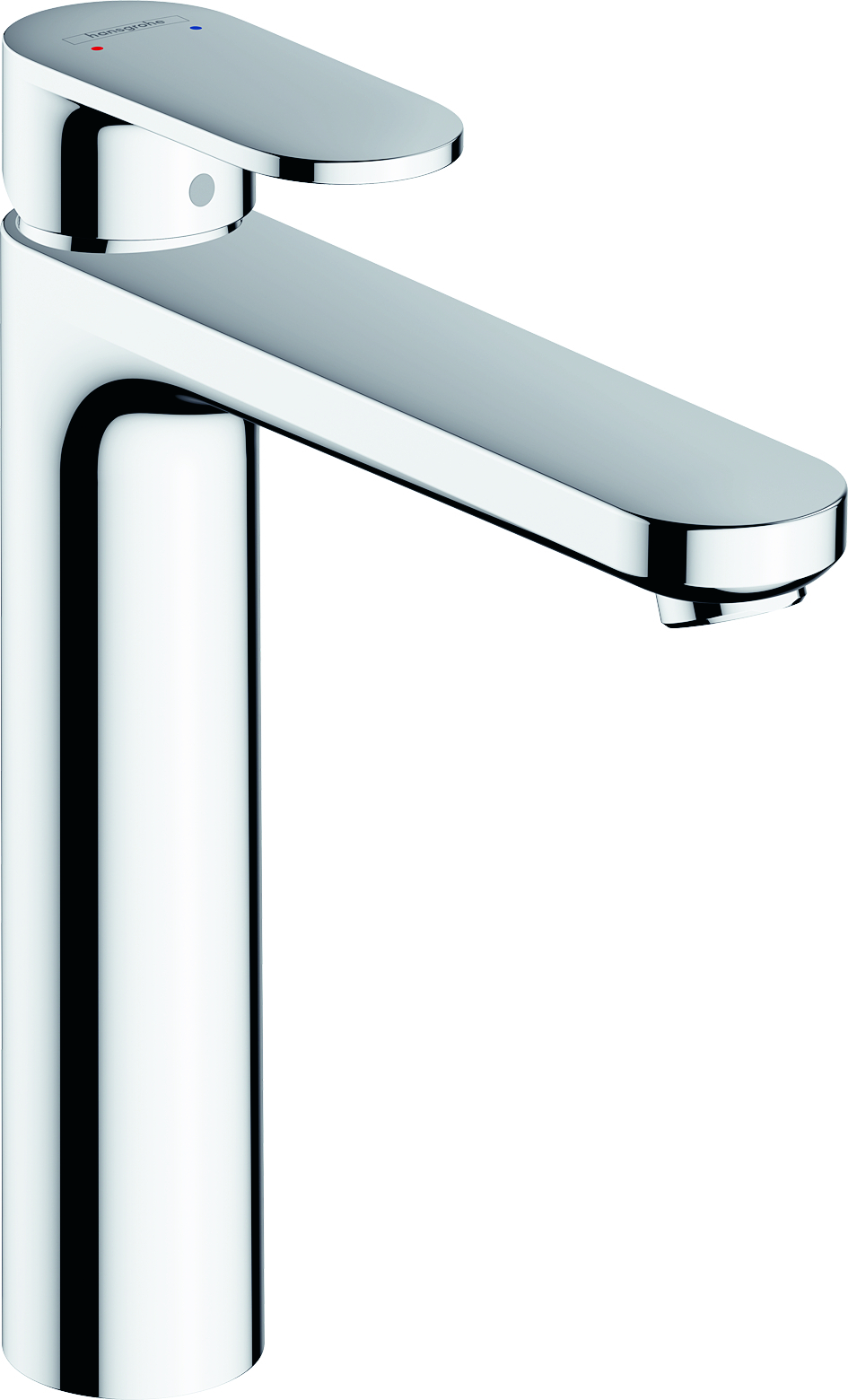 Hansgrohe Vernis Blend Einhebel-Waschtischarmatur 190 mit Metall Zugstangen-Ablaufgarnitur Chrom, Ausladung 108 mm, 71581000