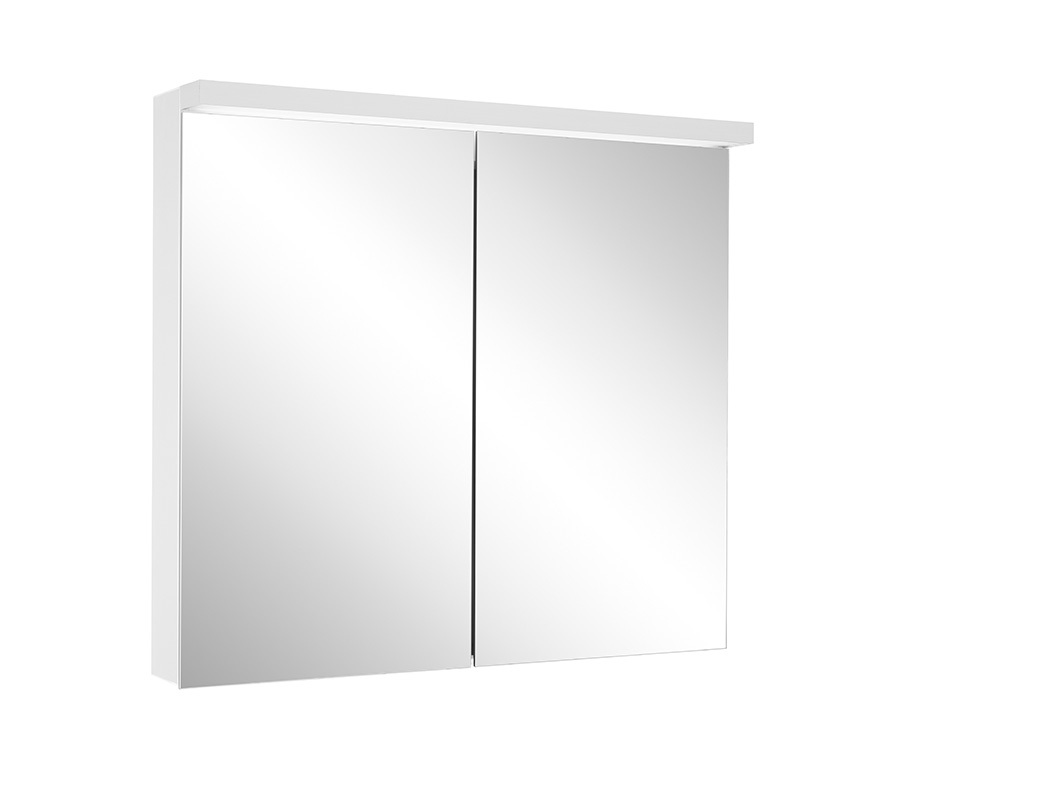Schneider BORDO TW LED-Lichtspiegelschrank, 1 Tür Anschlag wechselbar, Steckdose rechts, 59,5x72,6x17,8cm, 188.064.01.50