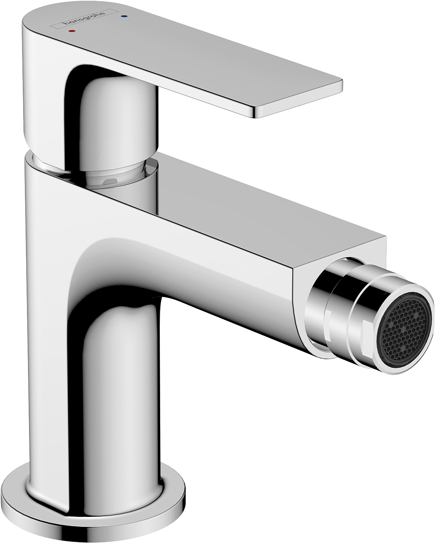 Hansgrohe Rebris E Einhebel-Bidetmischer, mit Metall Ablaufgarnitur, Ausladung 120 mm, 72213000