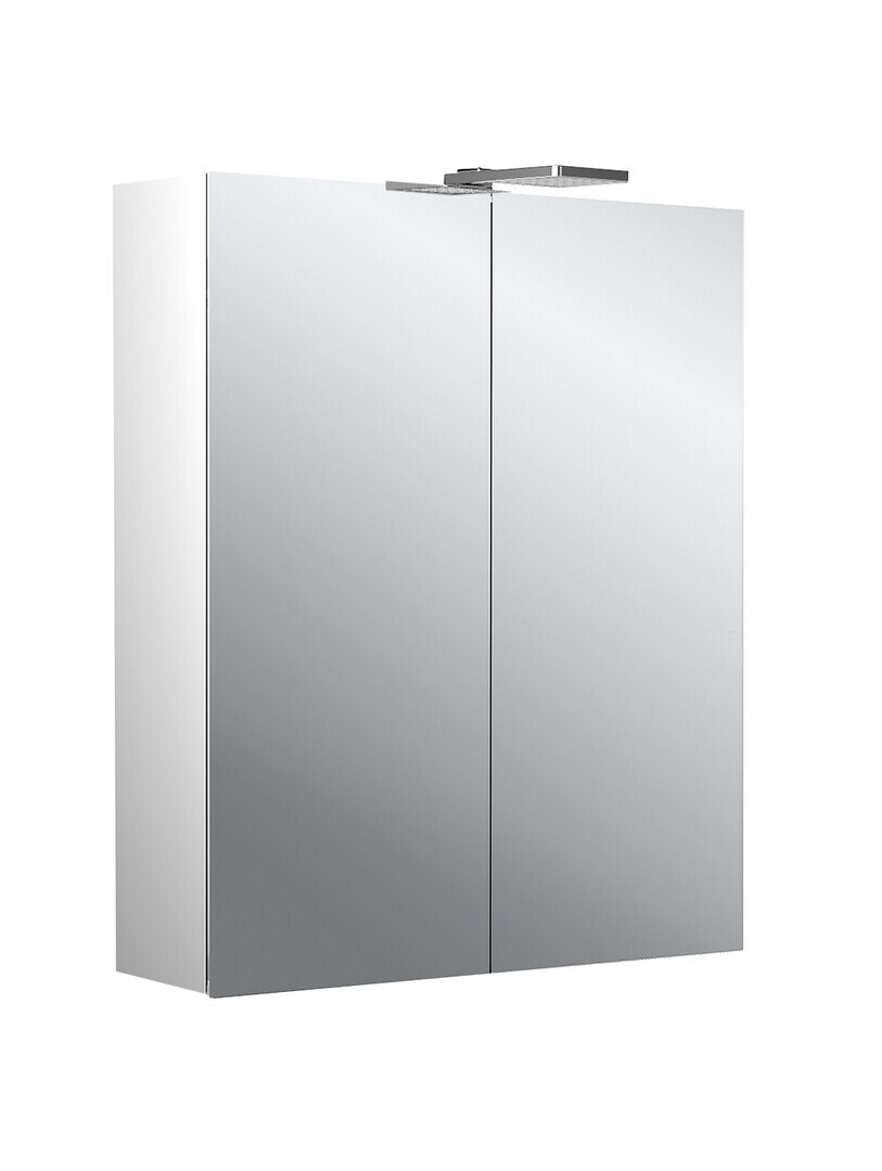 emco pure 2 Style LED Lichtspiegelschrank mit Aufsatzstrahlern, 2 Türen, 600x711x153mm, 979705302