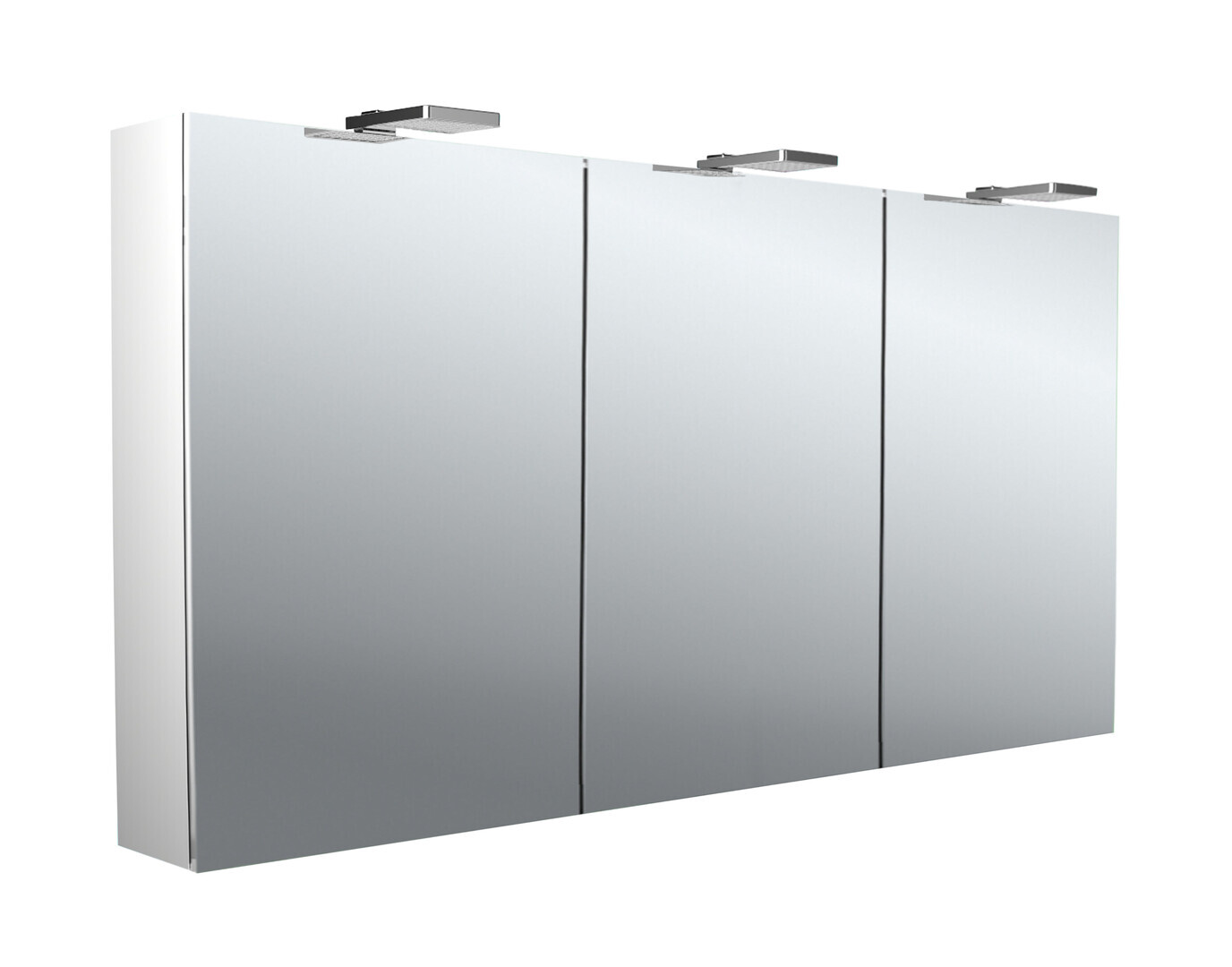 emco pure 2 Style LED Lichtspiegelschrank mit Aufsatzstrahlern, 3 Türen, 1400x711x153mm, 979705306