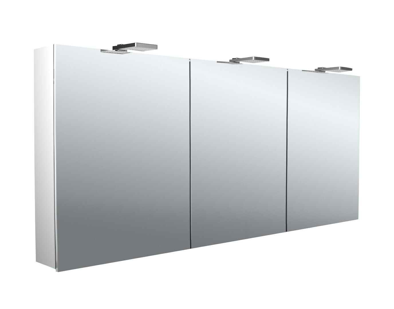 emco pure 2 Style LED Lichtspiegelschrank mit Aufsatzstrahlern, 3 Türen, 1600x711x153mm, 979705307