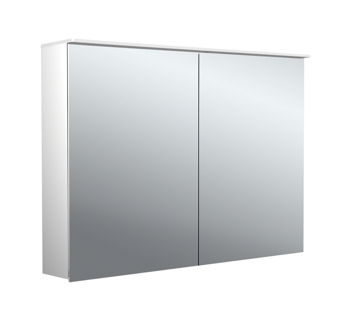 emco pure 2 Design LED Lichtspiegelschrank mit Lichtsegel, 2 Türen, 1000x711x153mm, 979705404