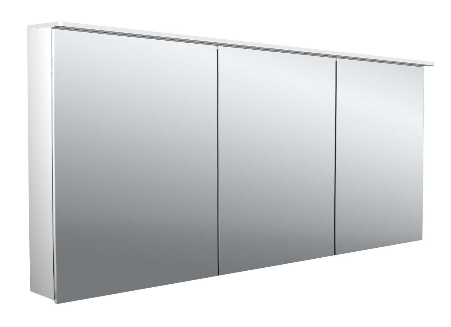 emco pure 2 Design LED Lichtspiegelschrank mit Lichtsegel, 3 Türen, 1600x711x153mm, 979705407
