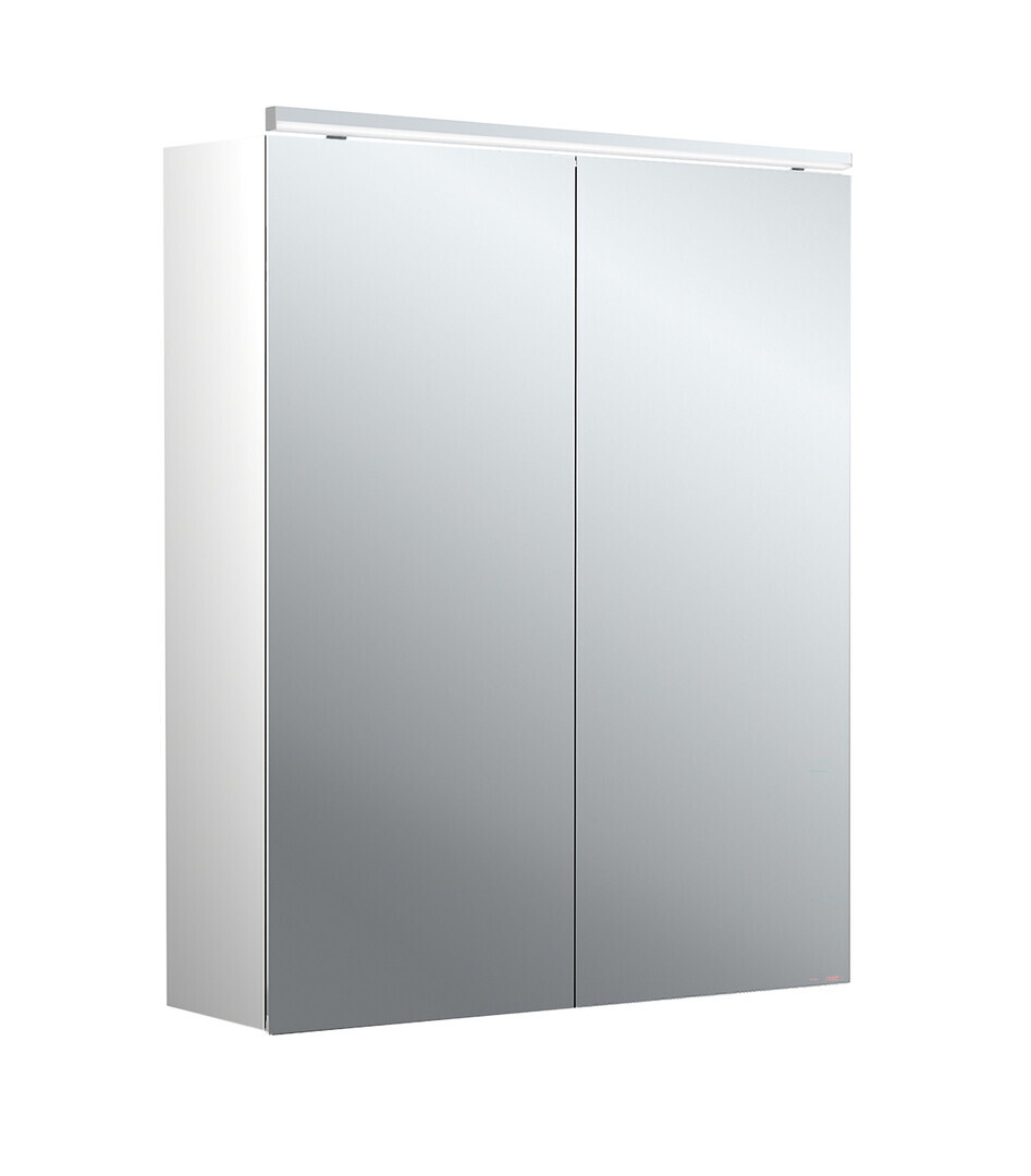 emco pure 2 Classic LED Lichtspiegelschrank mit Aufsatzleuchte, 2 Türen, 600x711x153mm, 979705502