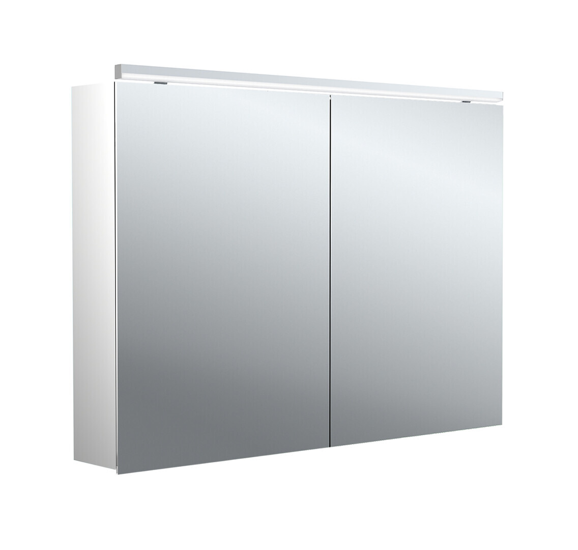 emco pure 2 Classic LED Lichtspiegelschrank mit Aufsatzleuchte, 2 Türen, 1000x711x153mm, 979705504