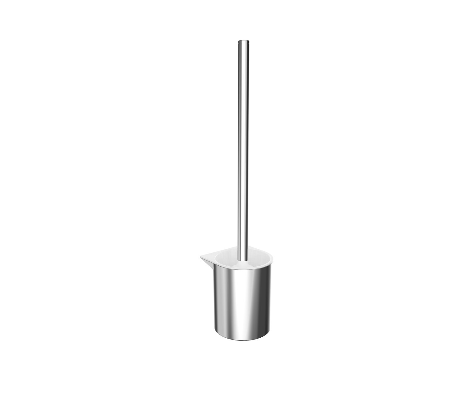 emco flow Toilettenbürstengarnitur, Bürstenkopf weiss, chrom, 271500100