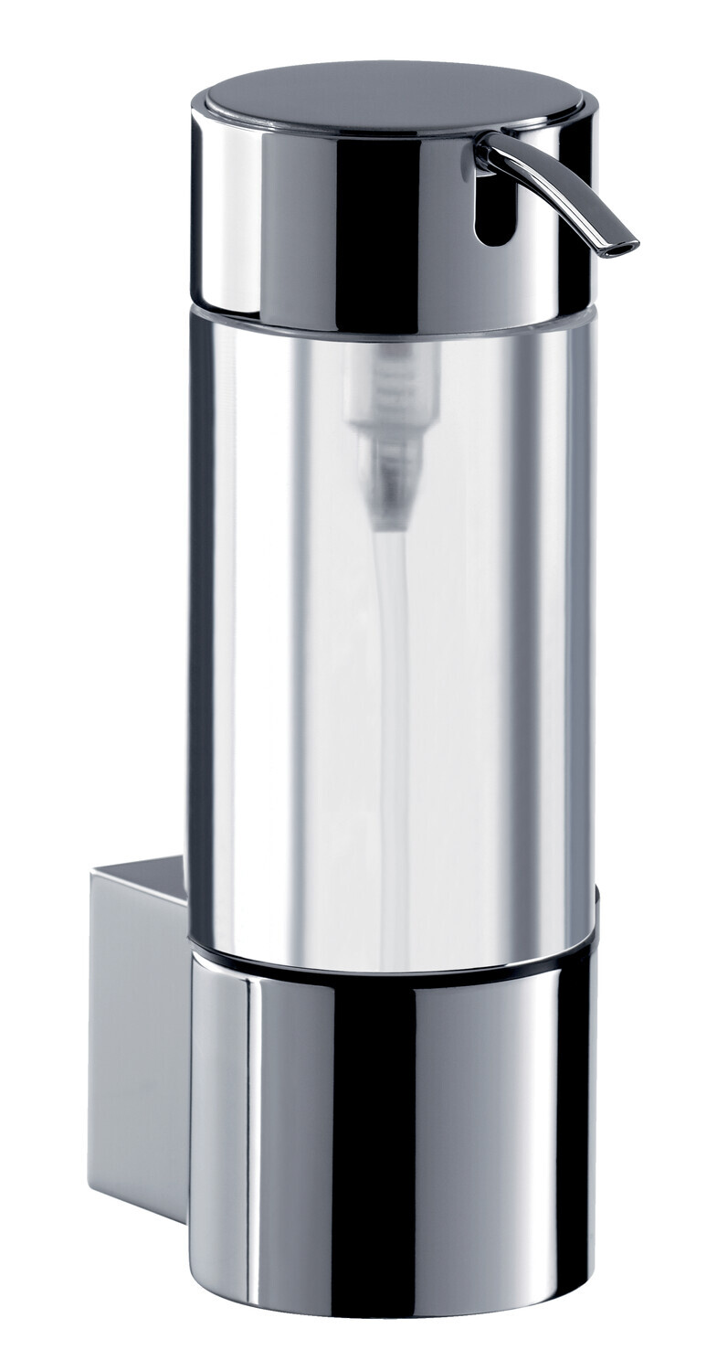 Emco system2 Flüssigseifenspender, Wandmodell, 80 ml, Dosierpumpe Metall, 352100100