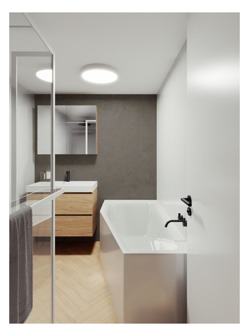 Riho Weiss Rethink Space Eck-Badewanne, Version Links, Mit Air-System, Einbau, Mit Ab- Und Überlaufgarnitur, 1-Sitzer, Weiß, B116003005
