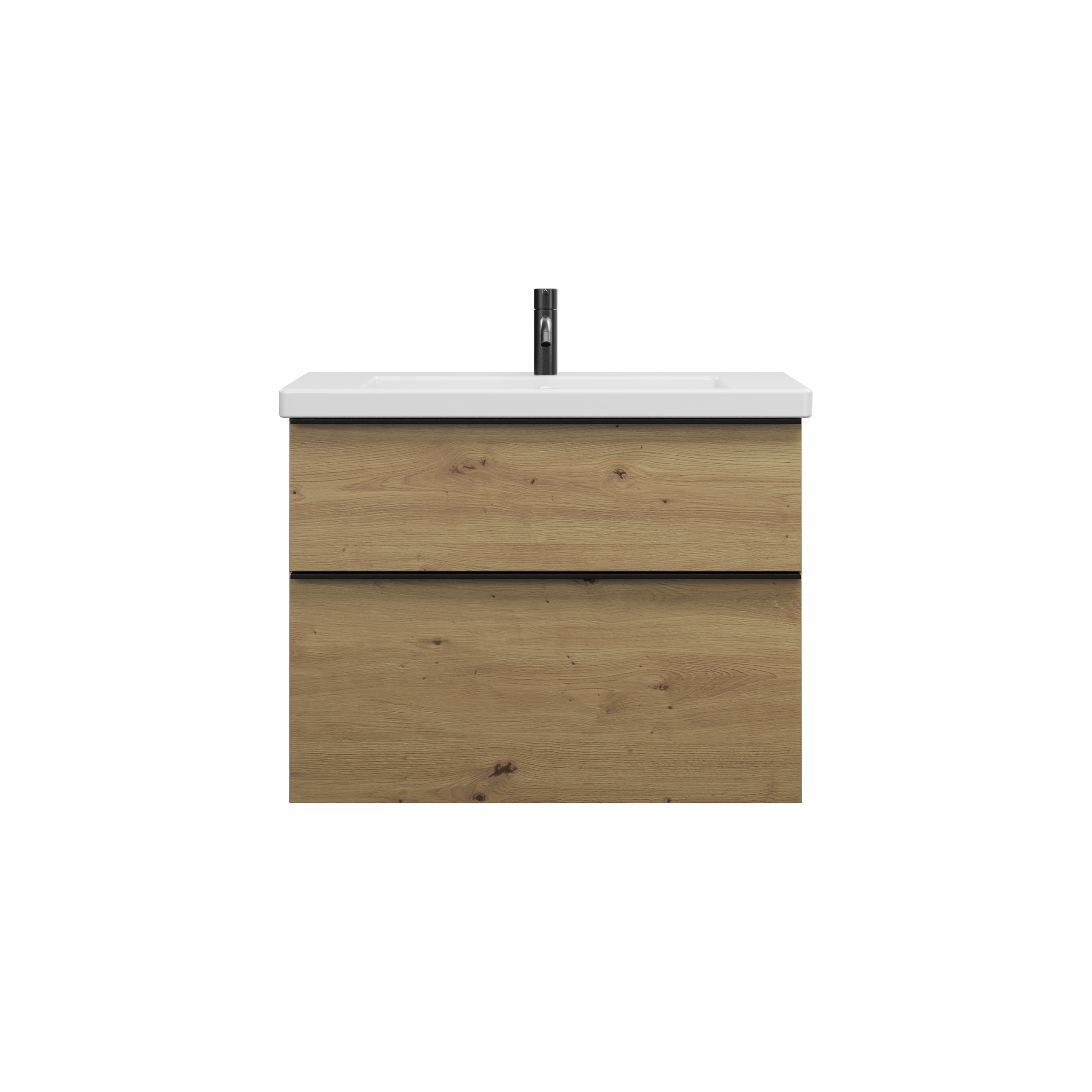 Burgbad Eqio Keramik-Waschtisch inklusive Waschtischunterschrank, Breite 830mm, SEYQ083F5662C0001G0252