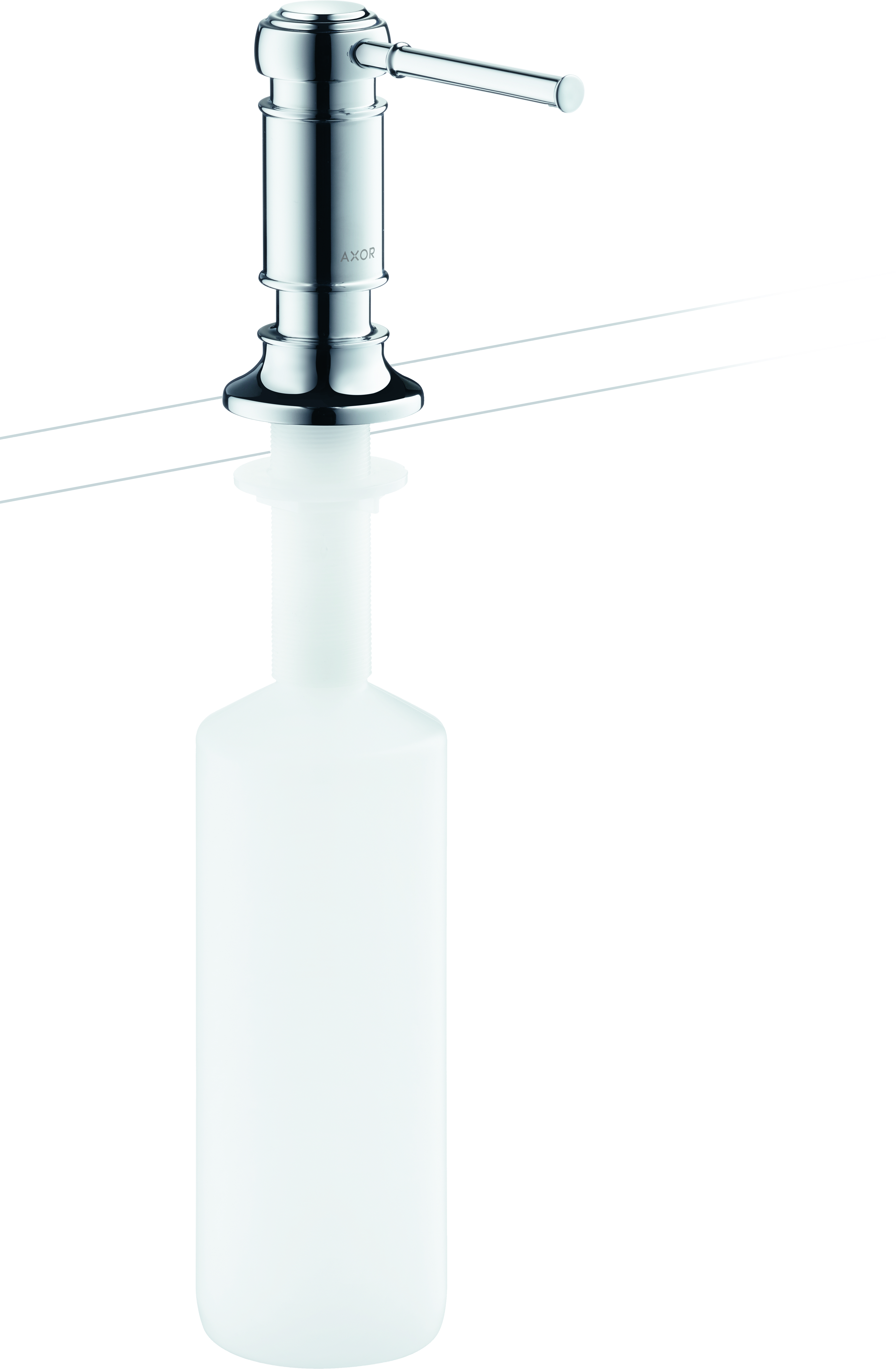 hansgrohe AXOR Montreux Seifen- und Lotionsspender, Ausladung 91mm, Flascheninhalt 500ml, 42018000