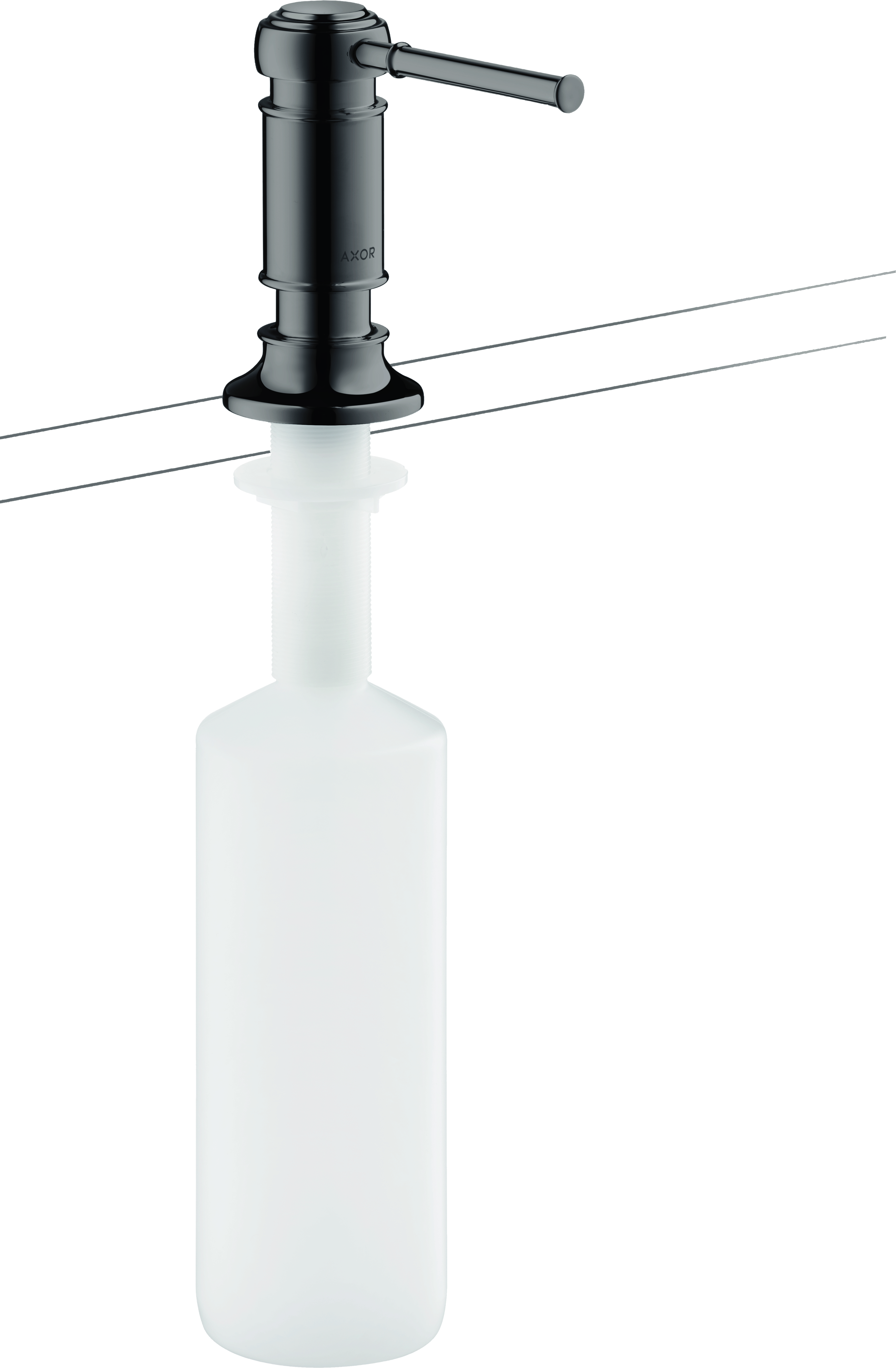 hansgrohe AXOR Montreux Seifen- und Lotionsspender, Ausladung 91mm, Flascheninhalt 500ml, 42018330