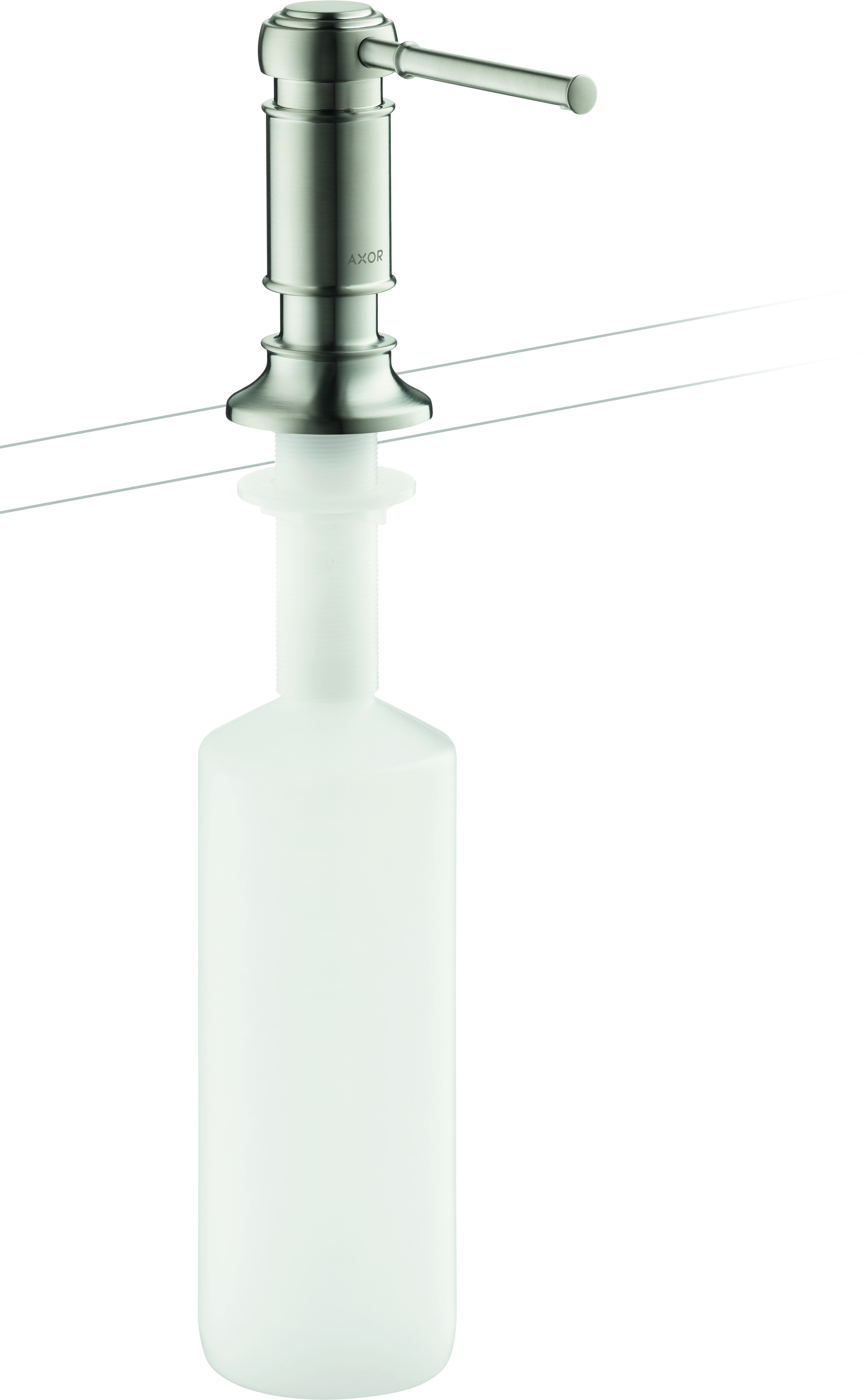 hansgrohe AXOR Montreux Seifen- und Lotionsspender, Ausladung 91mm, Flascheninhalt 500ml, 42018800