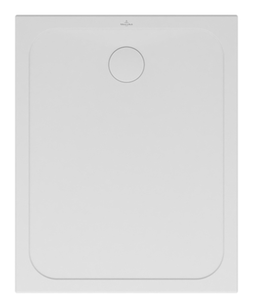 Villeroy & Boch Lifetime Plus Duschwanne, rechteckig, Keramik, Anti- slip, 1000x800x35mm, Weiß Alpin, 6223J301
