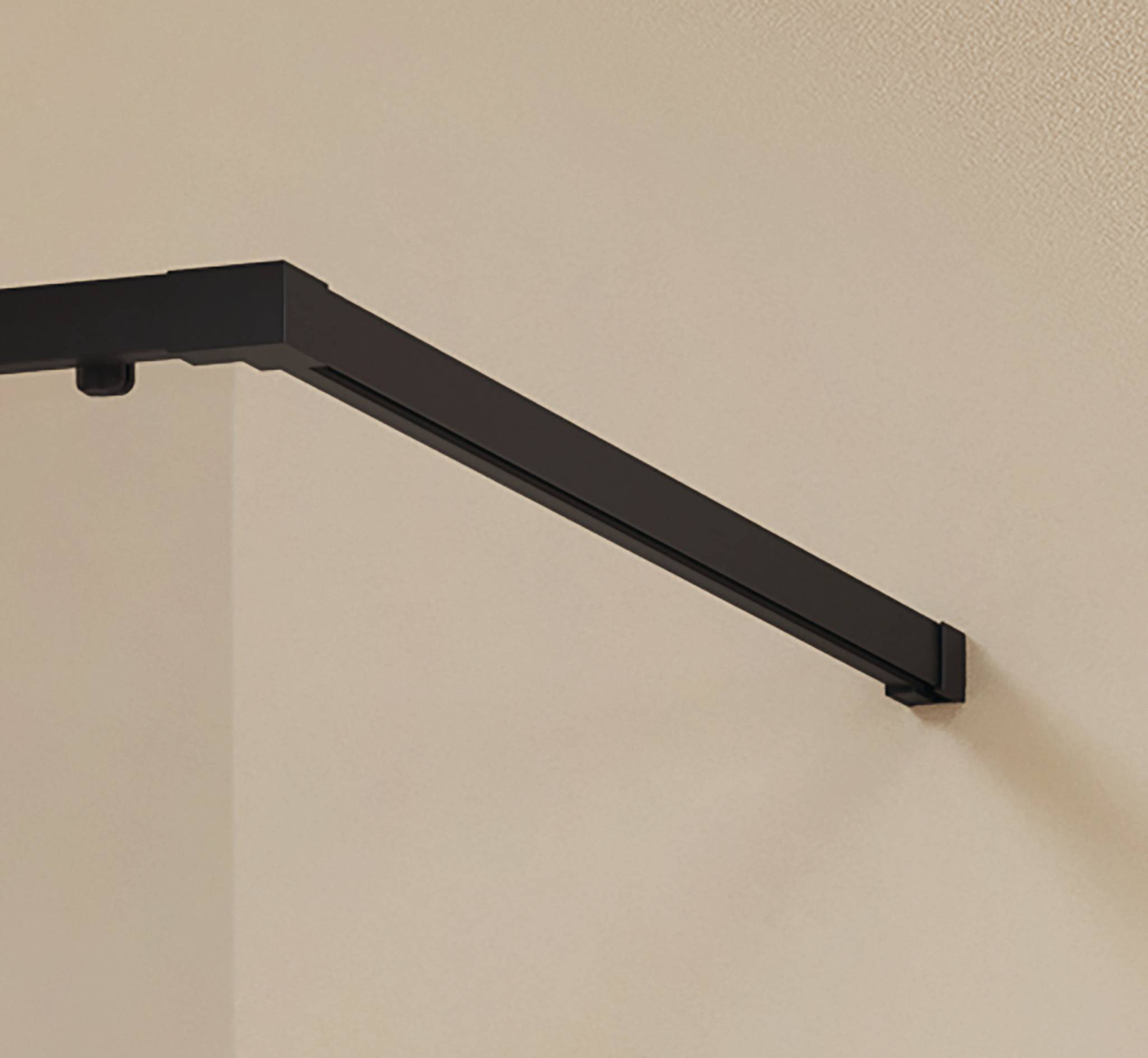 HÜPPE Vita pure Zubehör Ergänzungsset Walk-In, Länge120cm, kürzbar, Zubehör Duschabtrennung, VA2101123