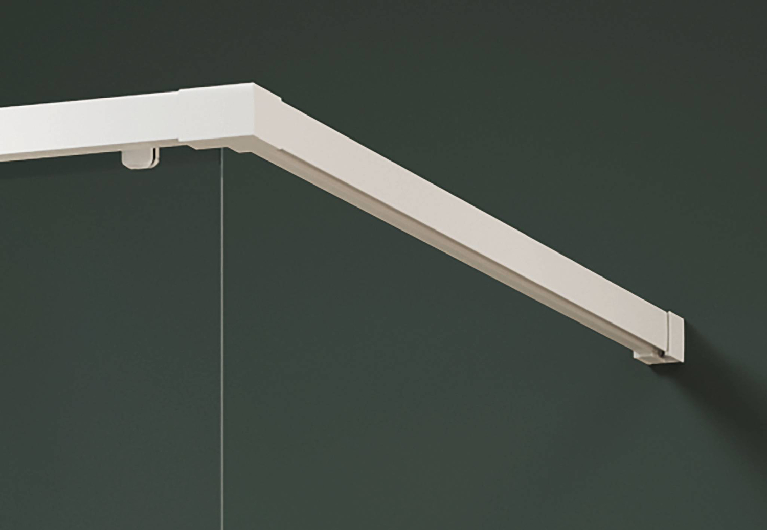 HÜPPE Vita pure Zubehör Ergänzungsset Walk-In, Länge120cm, kürzbar, Zubehör Duschabtrennung, VA2101182