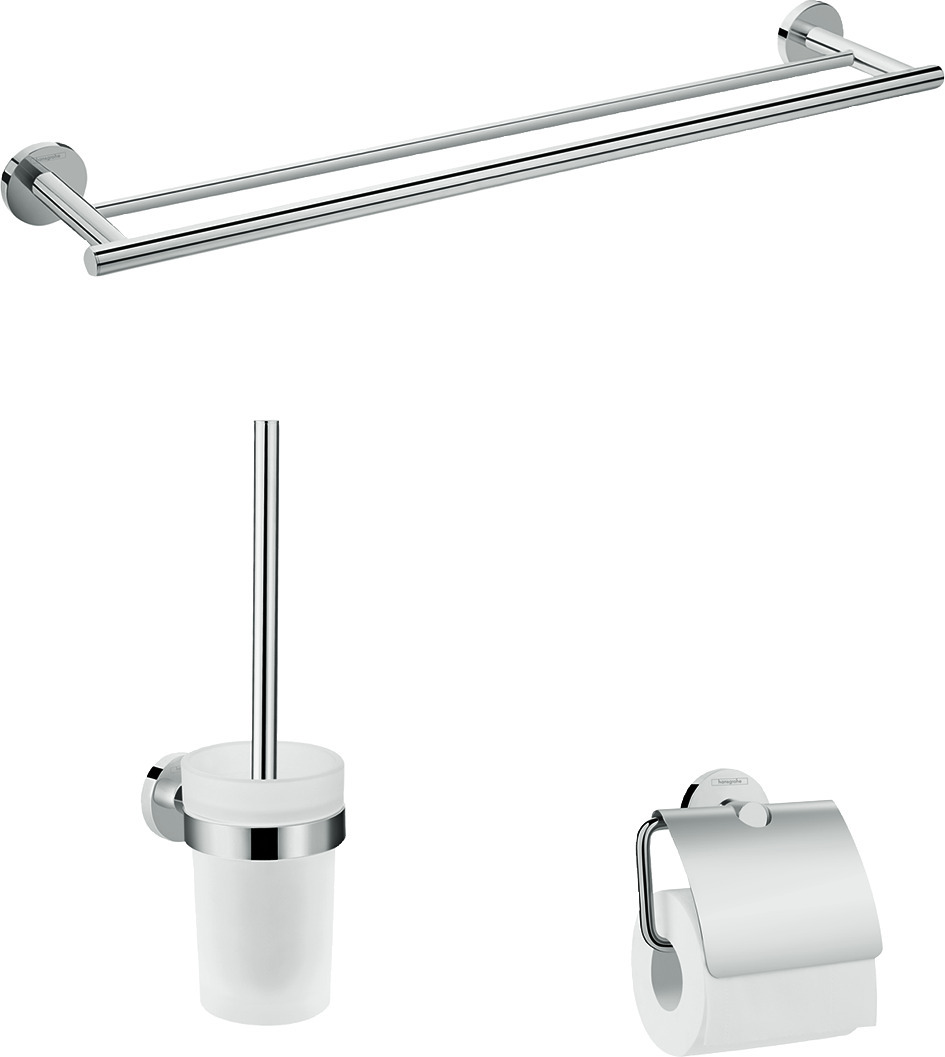 Hansgrohe Logis Universal Bad-Accessoire Sets, 3-Teilig, Chrom, 41727000