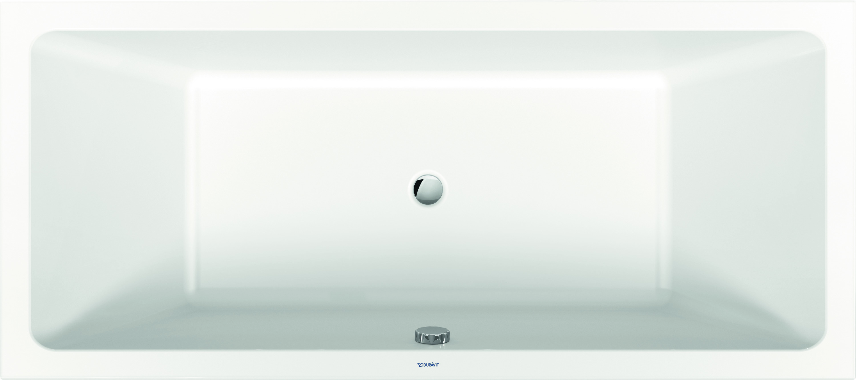 Duravit No.1 Einbau-Badewanne, rechteckig, 1800x800mm, 2 Rückenschrägen, weiß, 700492000000000