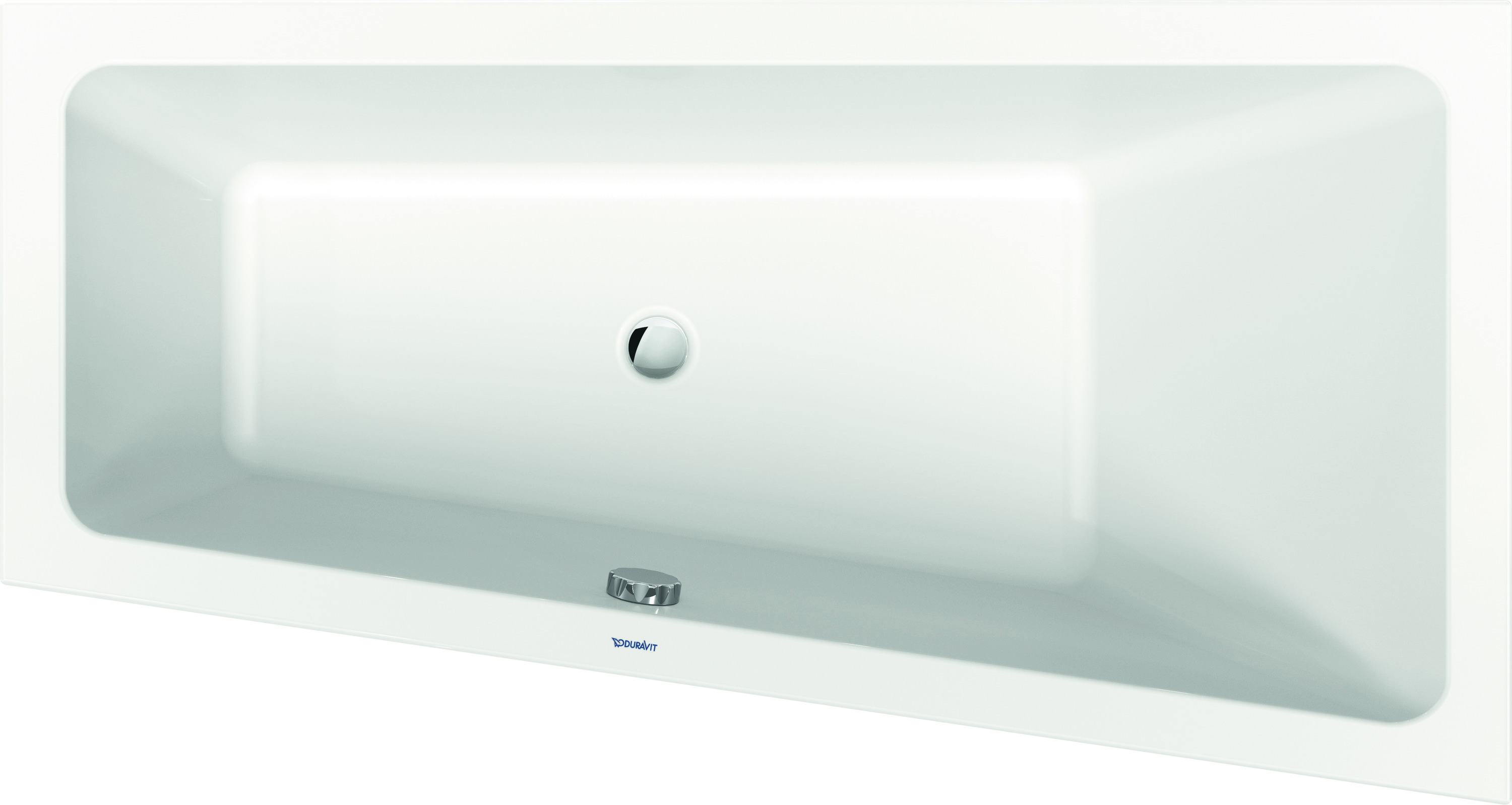 Duravit No.1 Einbau-Badewanne, Trapez, 1500x800mm, 1 Rückenschräge rechts, weiß, 700505000000000