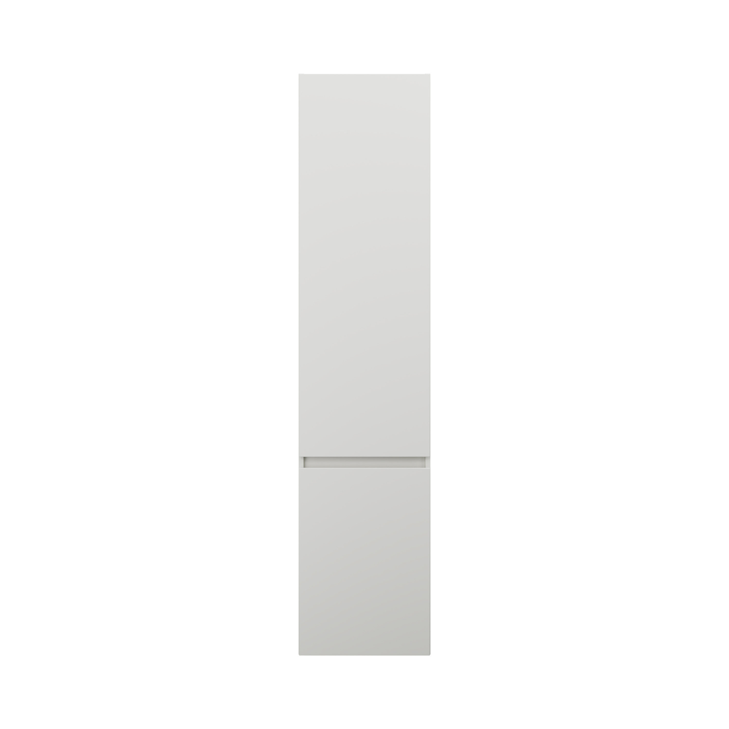 burgbad Lin20 Hochschrank wandhängend mit 1 Tür inklusive Wäschekorb, Türanschlag links, 400x345x1760mm, HSPG040LF5351